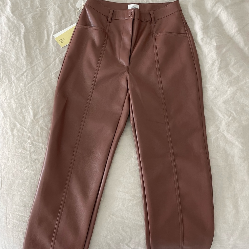 Aritzia - Leather Pants